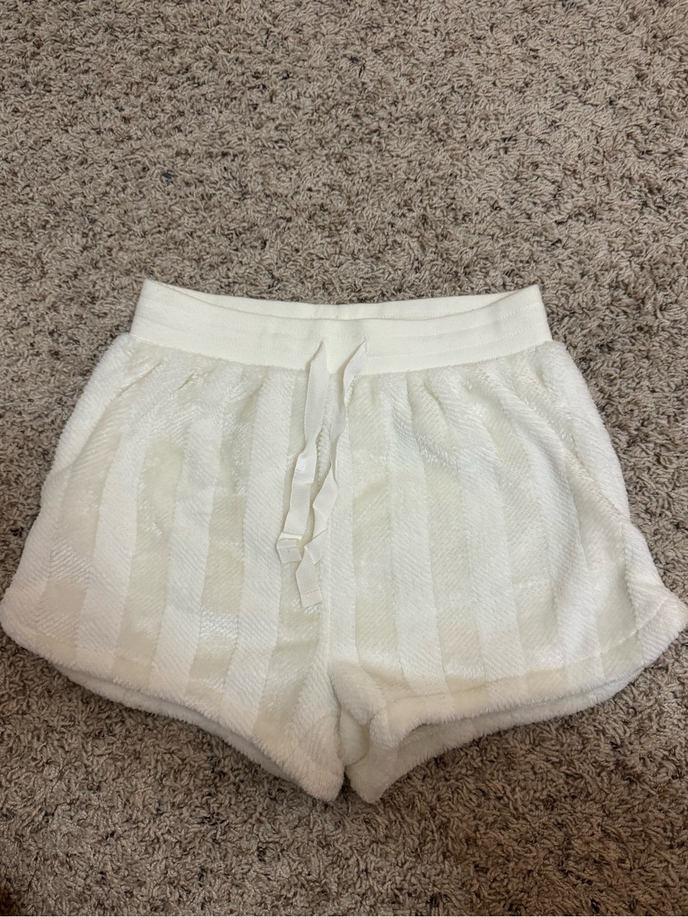 Z Supply White Fuzzy Shorts